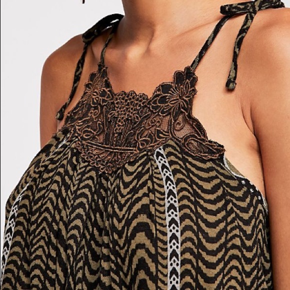 Free People Wild at Heart Tank in Black Combo - Picture 4 of 4